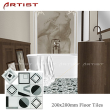 Indoor decorative ceramic wall tiles 200*200mm coffee shop ceramic floor pattern tiles